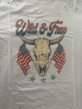 Wild & Free Graphic Tee - White